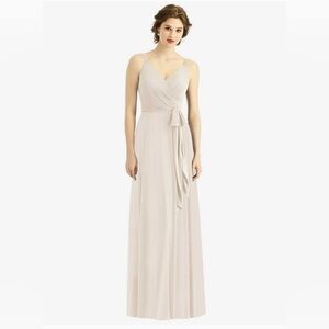 After Six Chiffon Oyster Gray Bridesmaid Dress